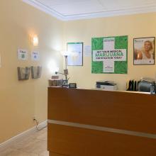Marijuana Doctor Aventura front desk view Marijuana Doctor Aventura front desk view